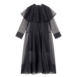 LONG DRESS WITH HOOP COLLAR