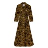 LONG DRESS WITH TIGER PRINT