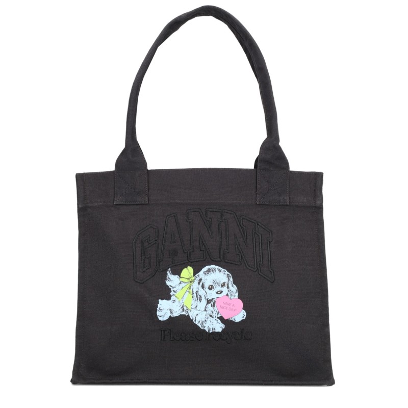 "BLACK PUPPY" TOTE BAG