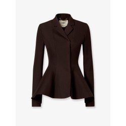 Grain-de-poudre wool blazer