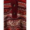 Polo sweater with multicolored inlays