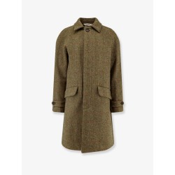 Wright herringbone wool coat