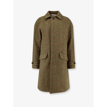 Wright herringbone wool coat