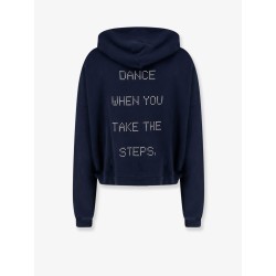 Distressed cotton sweatshirt