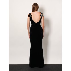 Nima velvet long dress
