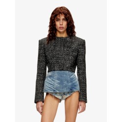 G-Crop-G tweed blazer