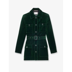 Sahariana velvet blazer