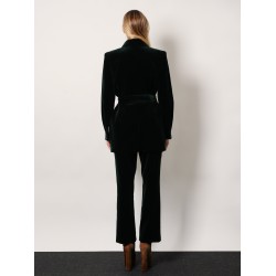 Sahariana velvet blazer