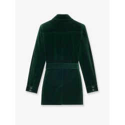 Sahariana velvet blazer