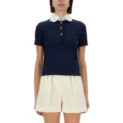 EMBROIDERED COTTON SWEATSHIRT POLO SHIRT