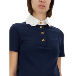 EMBROIDERED COTTON SWEATSHIRT POLO SHIRT