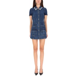 "DENIM CRYSTAL" MINI DRESS