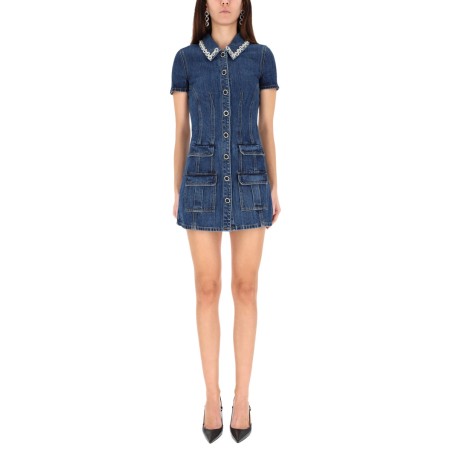 "DENIM CRYSTAL" MINI DRESS