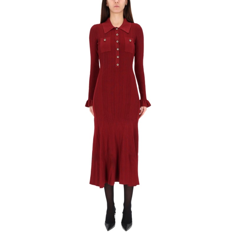 MIDI DRESS WITH COLLAR