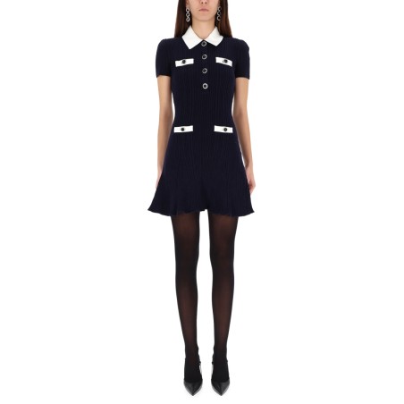 MINI DRESS WITH CONTRASTING COLLAR