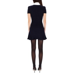 MINI DRESS WITH CONTRASTING COLLAR
