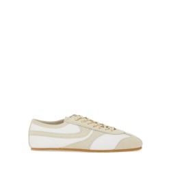 LEATHER AND SUEDE SNEAKER