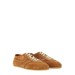 LEATHER AND SUEDE SNEAKER
