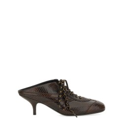 LEATHER SLIP-ON MULES