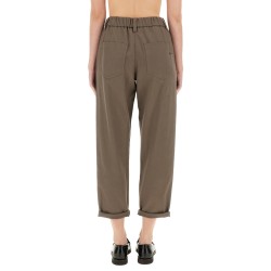 BAGGY PULL-ON PANTS IN COTTON COVER UP