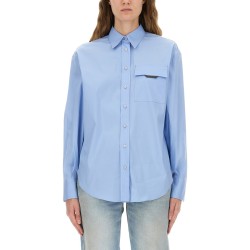 SHIRT WITH "SHINY FLAP DETAIL"