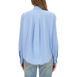 SHIRT WITH "SHINY FLAP DETAIL"