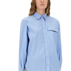 SHIRT WITH "SHINY FLAP DETAIL"