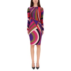 MIDI DRESS WITH "IRIS" PRINT