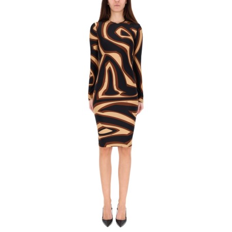 MIDI DRESS WITH "LABYRINTH" PRINT