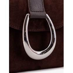 Bella Saddle suede crossbody bag