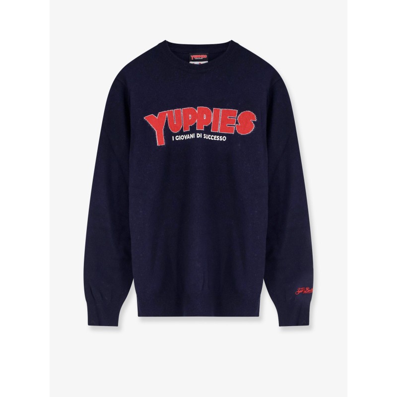 Heron Light sweater with Yuppies I Giovani di Successo embroidery