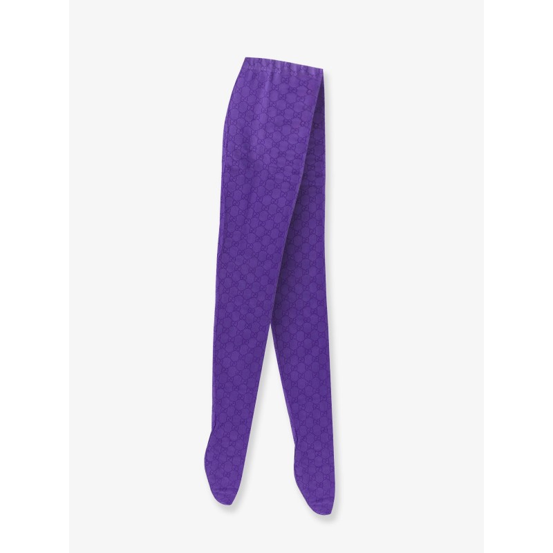 Nylon tights with all-over GG motif