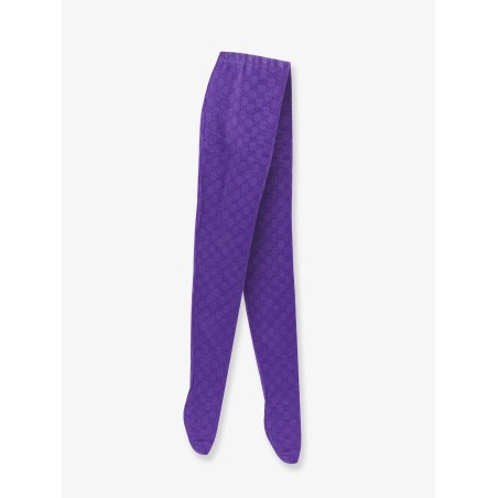 Nylon tights with all-over GG motif