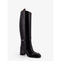 Leather boots with slim Horsebit detail