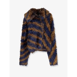 Terrace frayed fabric cardigan