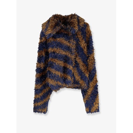 Terrace frayed fabric cardigan