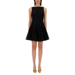 MINI DRESS WITH PEPLUM SKIRT