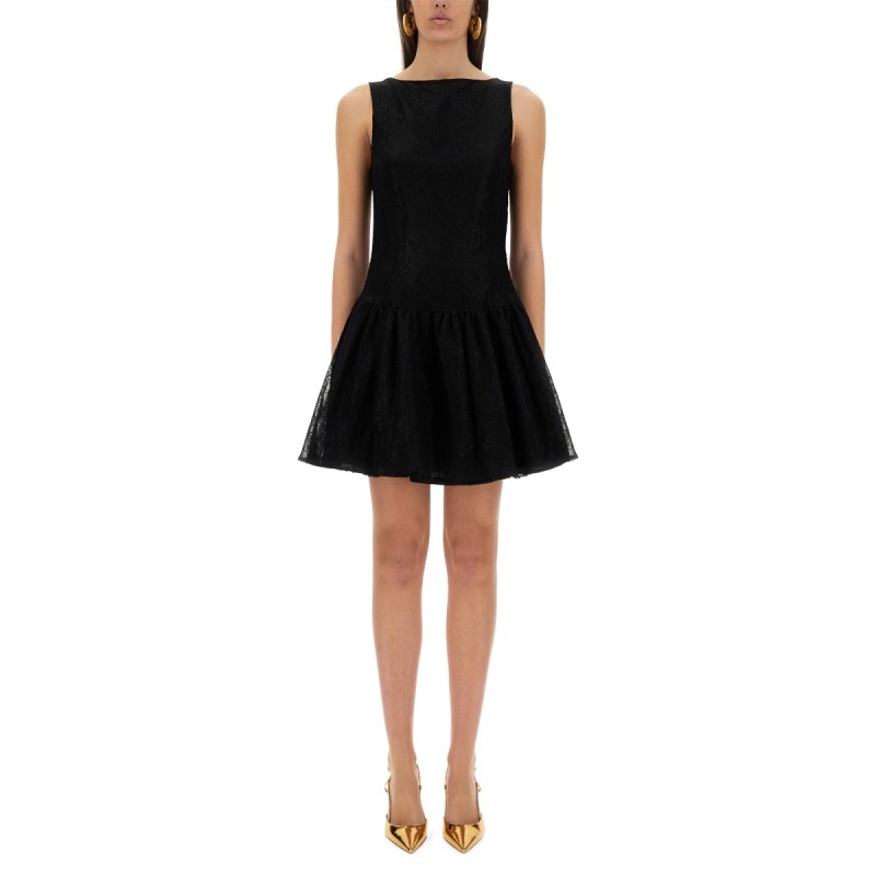 MINI DRESS WITH PEPLUM SKIRT