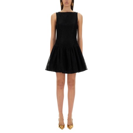 MINI DRESS WITH PEPLUM SKIRT