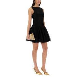 MINI DRESS WITH PEPLUM SKIRT