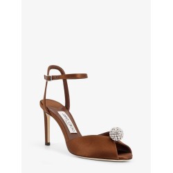 Sacora satin sandals with crystal detail