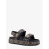 T Monogram Kira jacquard fabric sandals