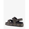 T Monogram Kira jacquard fabric sandals