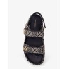 T Monogram Kira jacquard fabric sandals