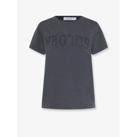 Distressed cotton t-shirt