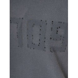 Distressed cotton t-shirt