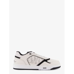 B27 leather sneakers with Dior Oblique logo print on the side