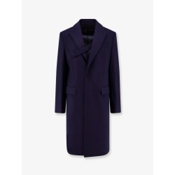 Single-breasted virgin wool coat