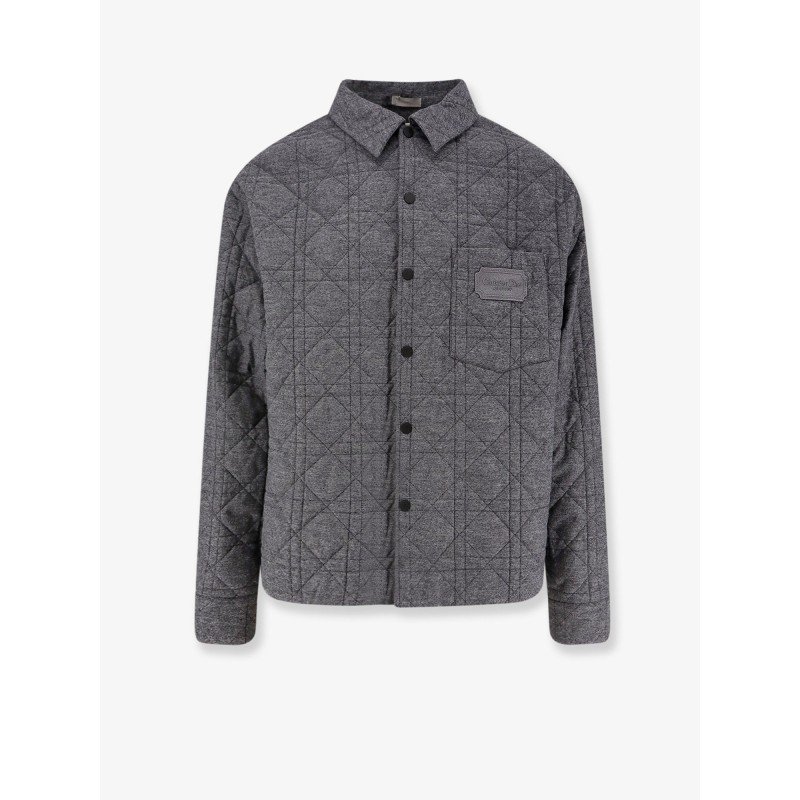 Cannage Shirt Jacket with Embroidery Christian Dior Couture