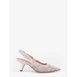 J'adior lace pumps with side bow detail